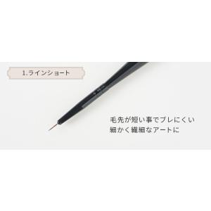 ジェルネイルブラシ 選べる5種(ラインショート...の詳細画像1