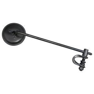 ３ｉｎ　ロングステムラウンドミラー　クランプ付き　ブラック