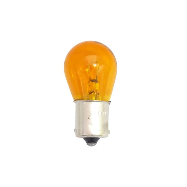 １２Ｖ２１Ｗ　ＢＡ１５Ｓ　ナス型シングルバルブ　オレンジ