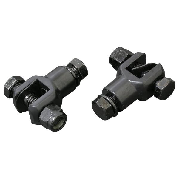 ３／８ｘ２４　フットペグクリップキット　ブラック