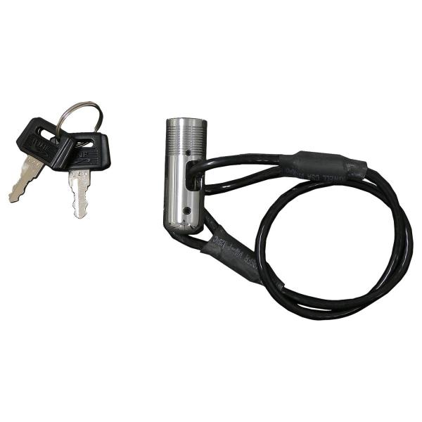 ワイヤータイプ　ヘルメットロック　ブラック