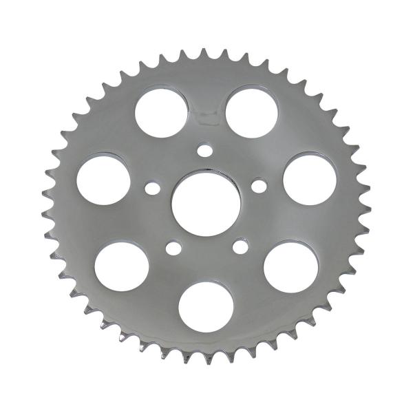 ４６丁　リアチェーンスプロケット　クローム　７３−８５ｙ　ＢＴ用