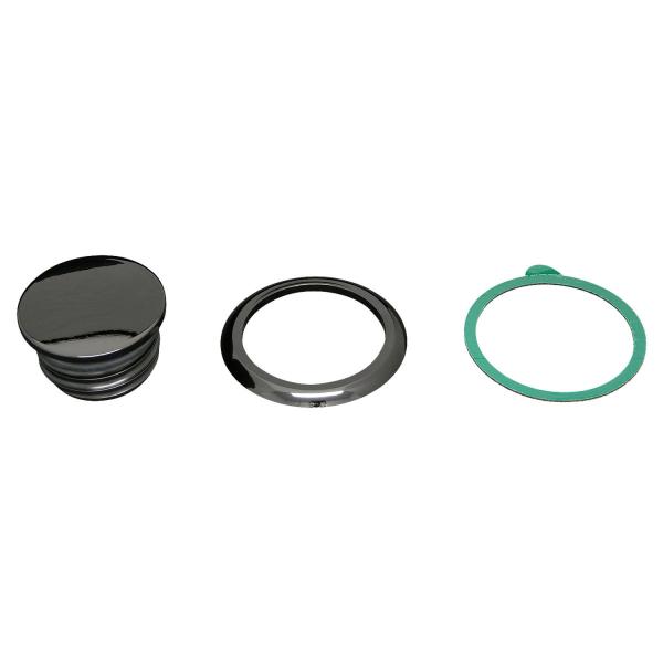 フラッシュマウントガスキャップ　ブラック　ＸＬ３．３ｇａｌタンク