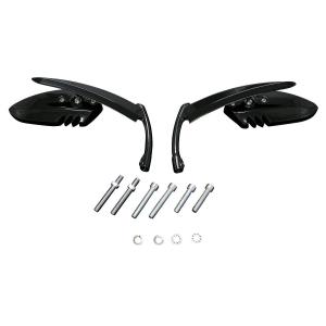 Harley Davidson アングラー ミラーセット ブラック : ネオ