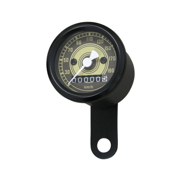 ４８ｍｍアナログスピードメーター　オールドフェイス　１：１　−９５ｙ　黒