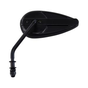 ステムタイプ　ティアドロップミラー　ブラック　左　ｔｙｐｅ２