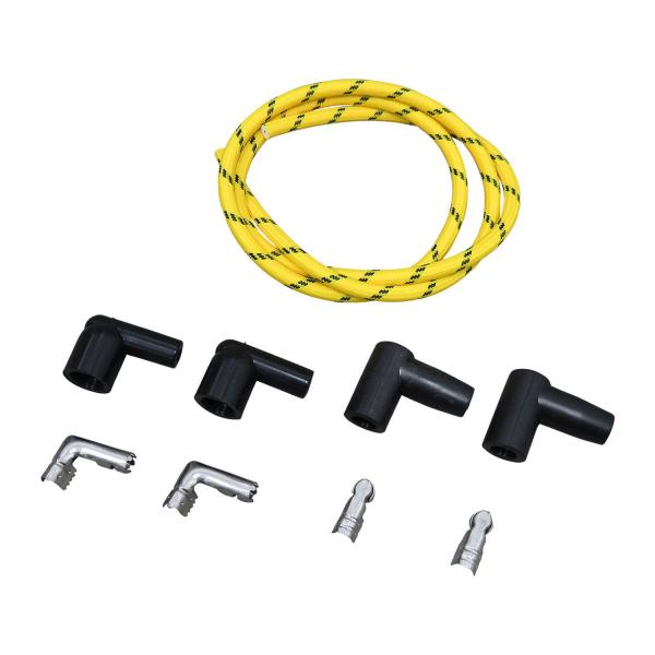 布巻きプラグコードセット　−９９ｙＢＴ・−０３ｙＸＬ　黄　９０°