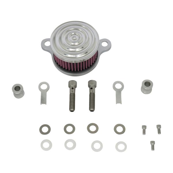 ４ｉｎラウンドエアクリーナー　リップル　ポリッシュ　９１ｙ−ＸＬ