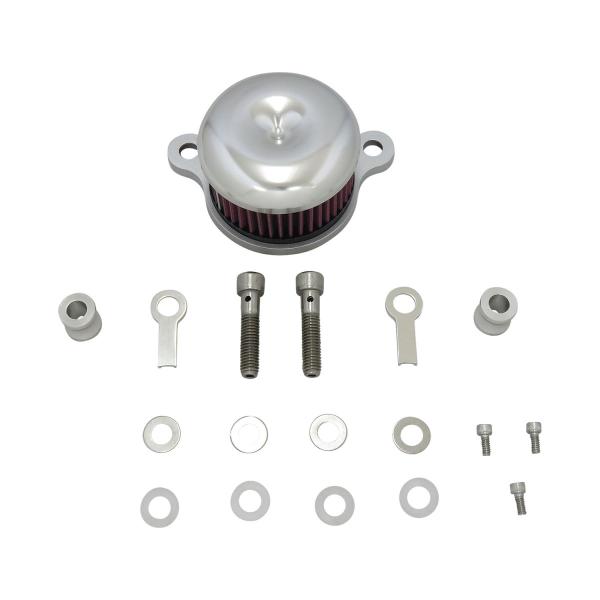 ４ｉｎラウンドエアクリーナー　マッシュルーム　ポリッシュ　９１ｙ−ＸＬ