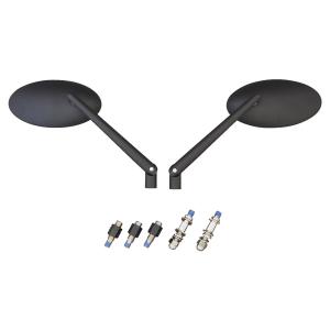 ネオファクトリー　アングラーミラー　ブラック Harley Davidson アングラー ミラーセット ブラック : ネオ