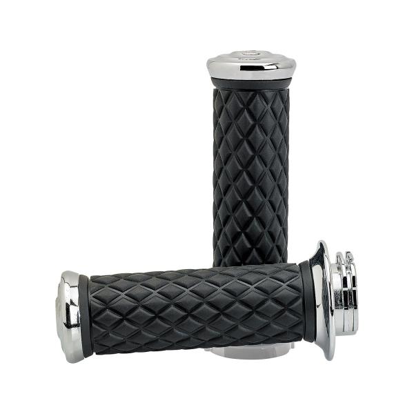 Ｂｉｌｔｗｅｌｌ　アルミコアグリップセット　ダブルケーブル用　クローム