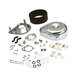 ボバーソロサドル純正（新品）+エアクリーナーグリップ、スタンド等　スポーツスター S&S 170-0307E ティアドロップエアクリーナー グロスブラック