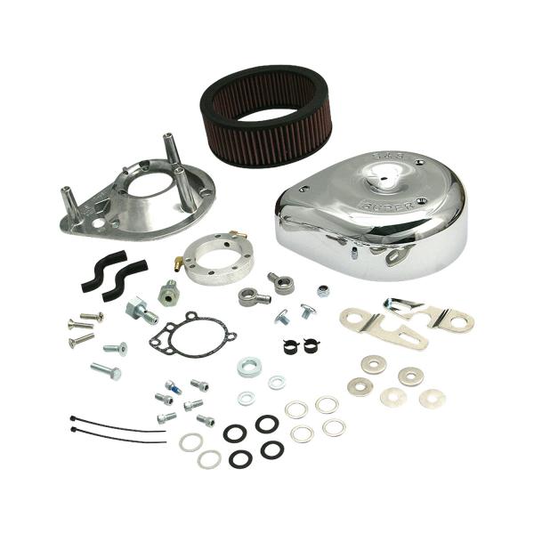 Ｓ＆Ｓ　ティアドロップエアクリーナーキット　９１ｙ−ＸＬ　クローム