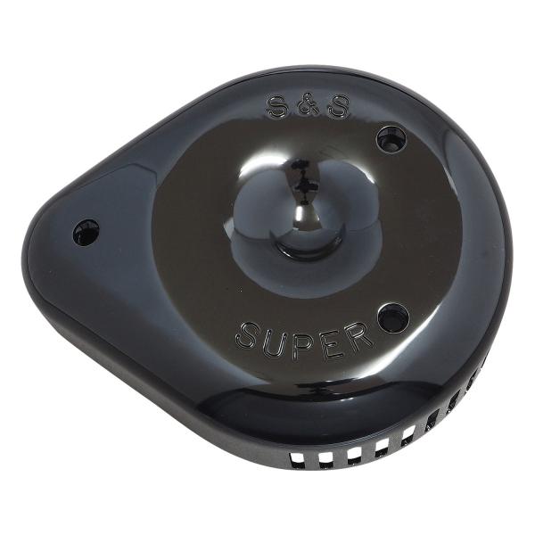 Ｓ＆Ｓ　スラッシャーティアドロップ　エアクリーナーカバー　Ｇブラック