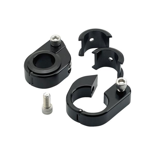 １ｉｎ＆１−１／４ｉｎ用スピードメータークランプ　ブラック