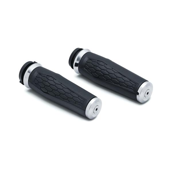 クリアキン　ＨＥＸ　グリップ　クローム　電子スロットル用　０８ｙ−