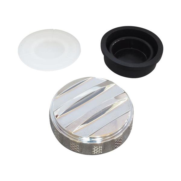 ０４−１３ｙＸＬ用フィンタイプリアマスターシリンダーカバー　クローム