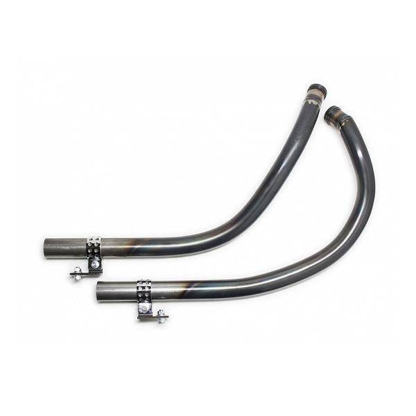 モーターロック　オールドスタイル手曲げマフラー　０７−１３ｙＸＬ　ベアメタル