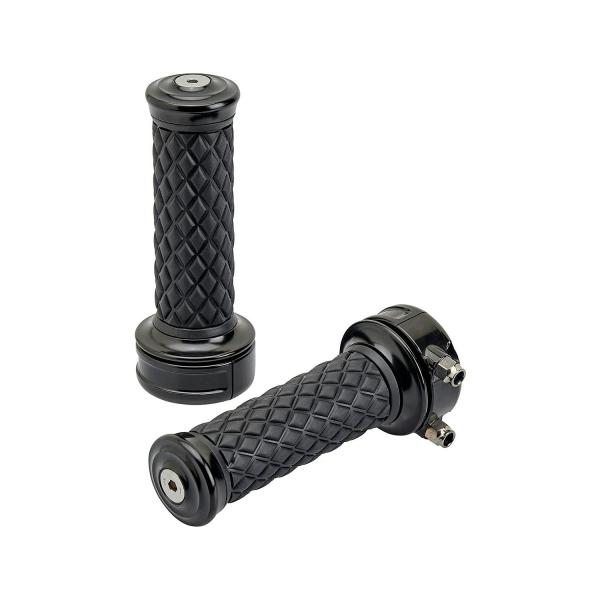 Ｂｉｌｔｗｅｌｌ　アルミコアカスタムグリップセット　Ｗケーブル用　ＢＫ