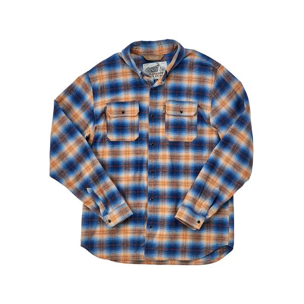 Ｂｉｌｔｗｅｌｌ　ＨＩ　ＴＥＳＴ　フランネルシャツ　ブルー　ＸＬ