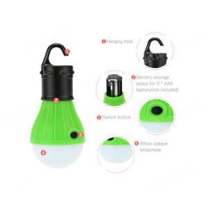 LED ランタン 電球型 乾電池式 レッド キ...の詳細画像5