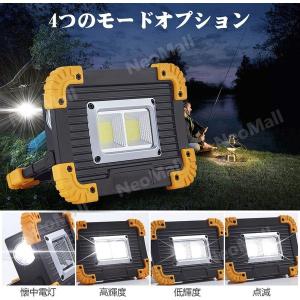 ワークライト LED 充電式 ポータブル ワー...の詳細画像2