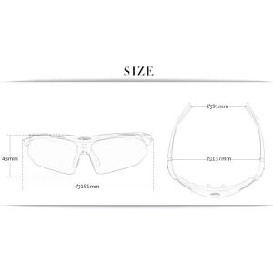 スポーツサングラス 4点セット 収納ケース付 ...の詳細画像1
