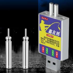 充電器＋CR425電池2本 USB充電式 電気ウキ用ピン型