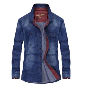 メンズ 長袖 デニム シャツ グレー 春秋【n189】 : NEOMALLヤフー