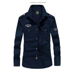 メンズ 長袖 デニム シャツ グレー 春秋【n189】 : NEOMALLヤフー