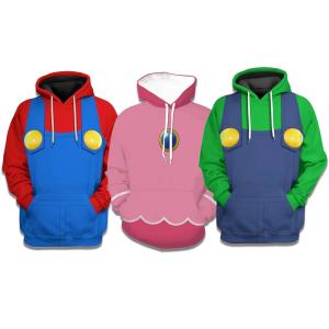 フード付き キャラ パーカー アウター 防寒 赤 黄色 黒 n726 : NEOMALL