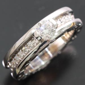 BVLGARI ブルガリ 指輪 K18YG ダイヤ B.zero1 ビーゼロワンリング XS