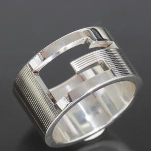 GUCCI（グッチ） シルバー925 ダブルG マザーオブパール リング リング