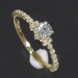 AHKAH（アーカー） K18 18金イエローゴールド ダイヤ 0.05ct