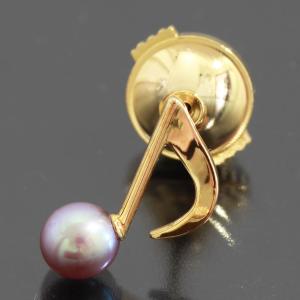 TASAKI（タサキ） 音符モチーフパール ピンブローチ 真珠 5.5mm