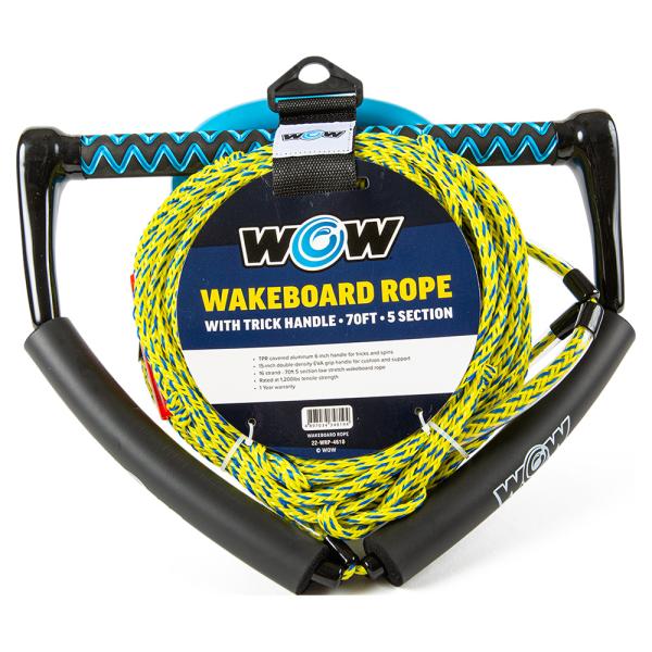 ウェイクボード ハンドル ライン ロープ セット / ハンドル 35cm(15インチ) / 全長 2...