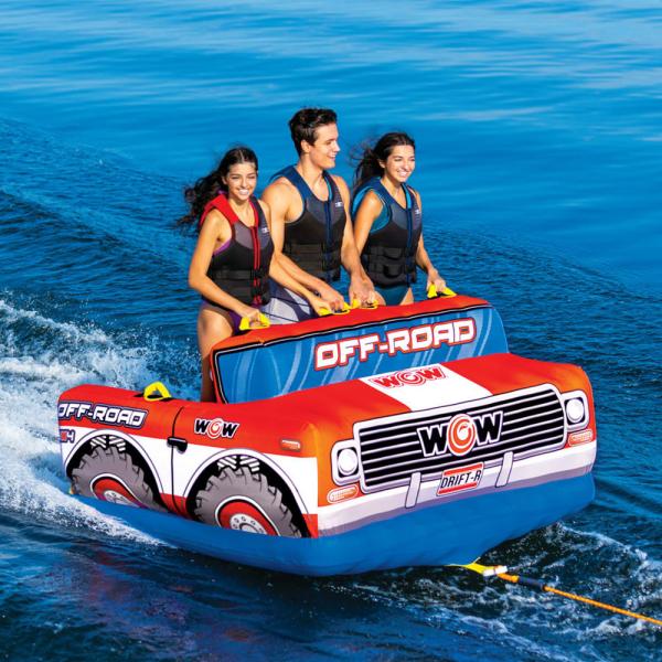 トーイングチューブ WOW/ワオ 3人乗り ピックアップトラック バナナボート ボート ジェットスキ...