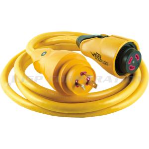 陸電ケーブル アダプター 7.5m マリンコ ボート 外部電源 桟橋