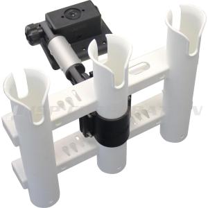 ゴムボート bmojapan 3連ロッドホルダー(コンパクト万力セット