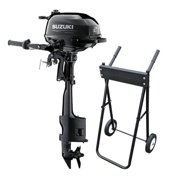 SUZUKI(スズキ) 船外機 2馬力 DF2L 4ストローク トランサムL 船外機スタンド付 DF...
