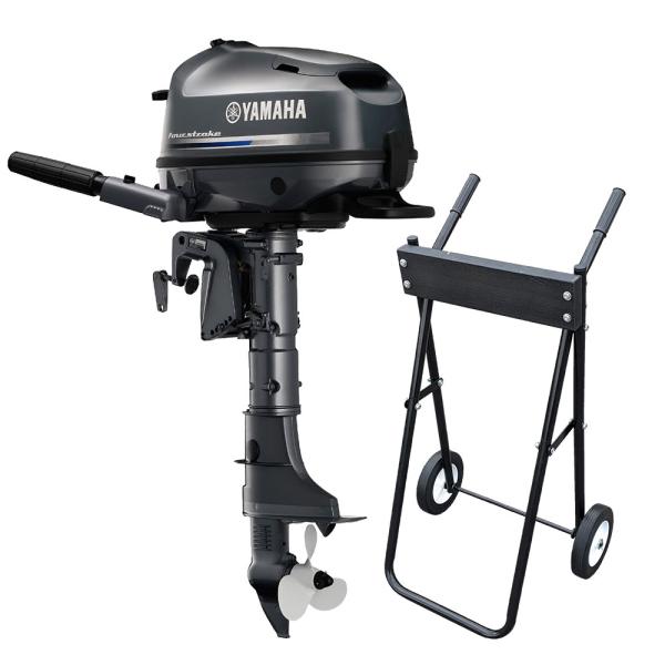 YAMAHA(ヤマハ) 船外機 5馬力 4ストローク ハンドル仕様 内蔵タンク1.1L 船外機スタン...