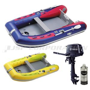 アキレスゴムボート２馬力船外機セット アキレス（achilles） アキレスボート L-2 LF-297WB+ホンダ2馬力船外機