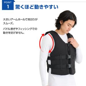大人 男女兼用 フローティングベスト ネオプレ...の詳細画像5