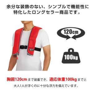 桜マーク ライフジャケット タイプA 手動膨張...の詳細画像2