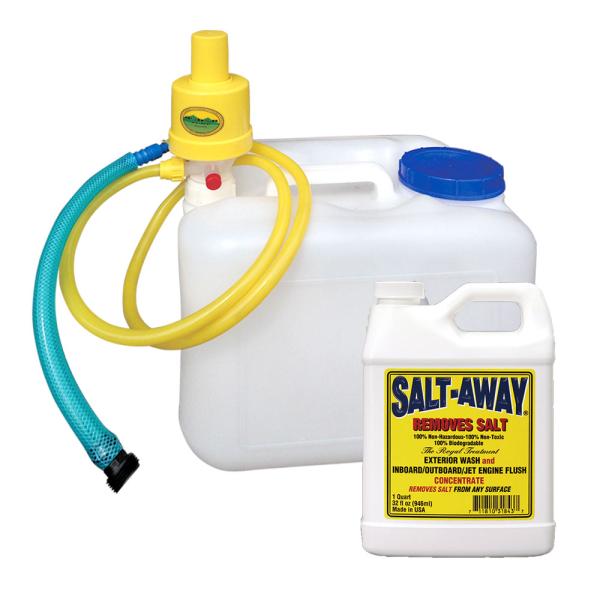 係留艇フラッシングパッケージ ソルトアウェイ原液セット SUZUKI船外機フラッシングデバイス付き