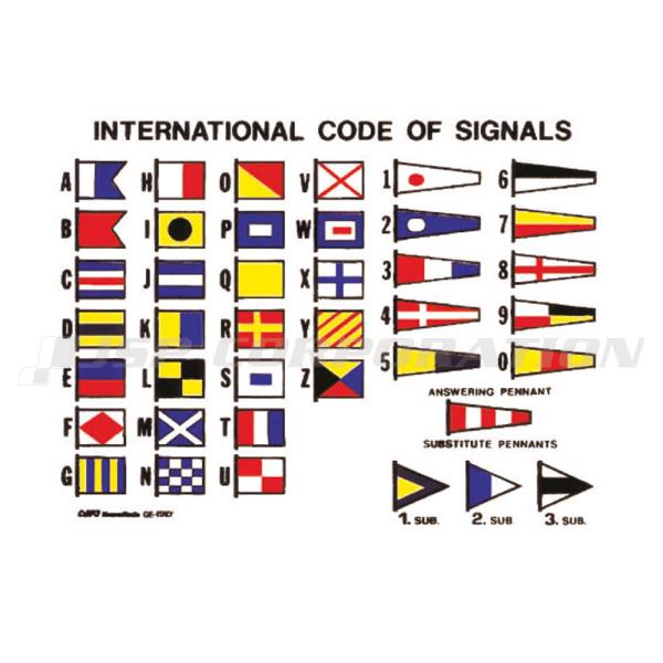 国際信号旗ステッカー