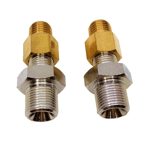 UNIKAS(ユニカス) NPT1/4-PF3/8異径継手 (2部品構成)