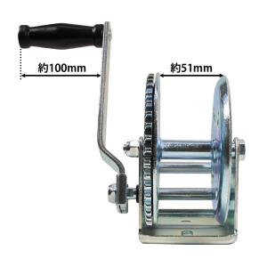 ハンドウィンチ 牽引最大負荷約545kgの詳細画像5