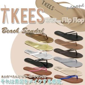 ペタンコ サンダル ぺたんこサンダル ビーチサンダル ペタンコサンダル ビーチ サンダル Trove Tkees トローブ ティキーズ レザー