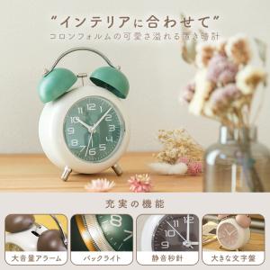 置き時計 目覚まし時計 置時計 連続秒針 静か...の詳細画像2